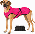 Dog Cooling Vest with Ice Pack & Cooling Collar, Pink Floral, 2XL | Maximum Cooling Support, Size-Matched Ice Packs, Cooling around Neck and Body, UV Protection, Sizes to Suit Most Dogs
