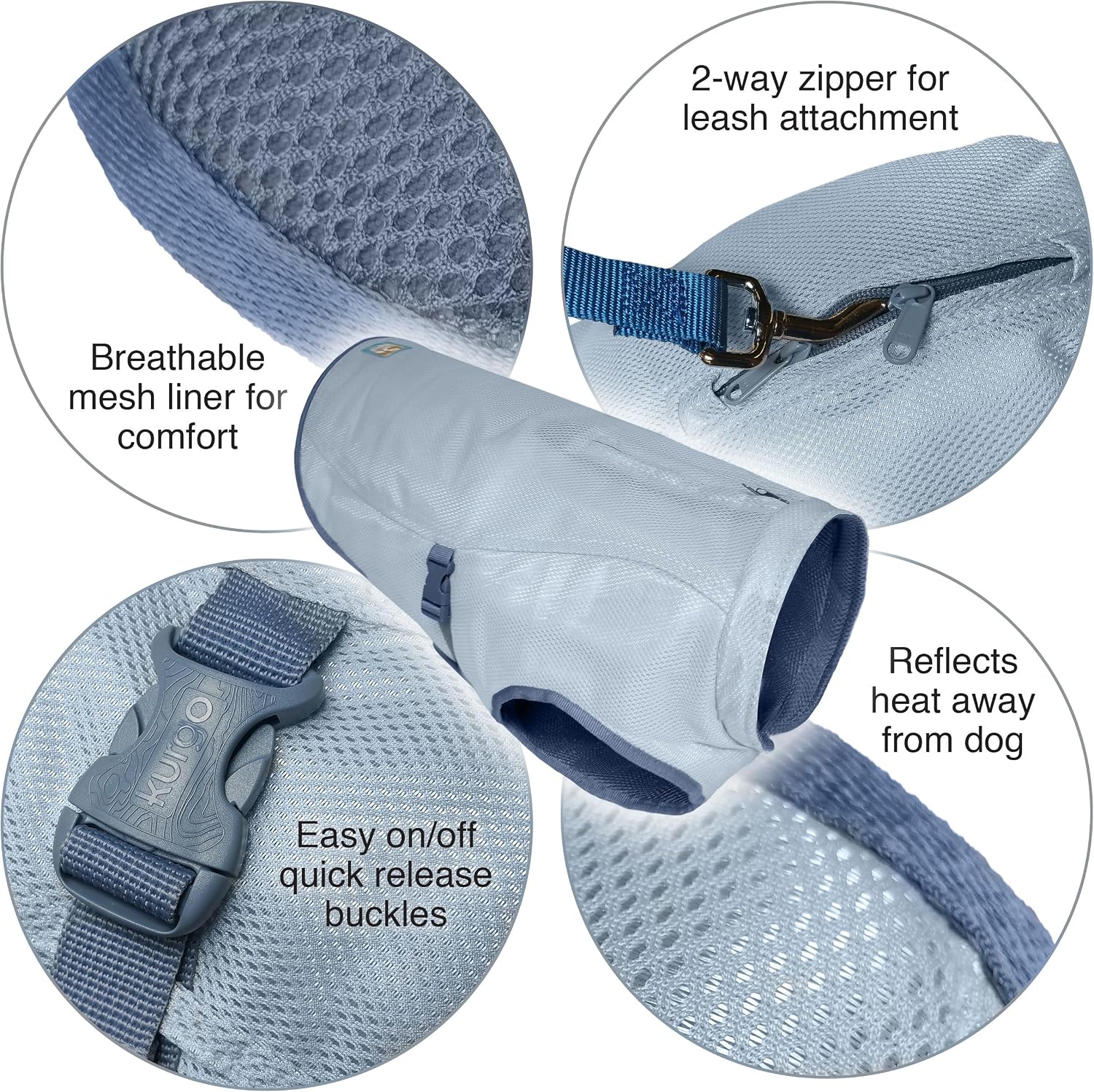 Kurgo Dog Core Cooling Vest - feature detail