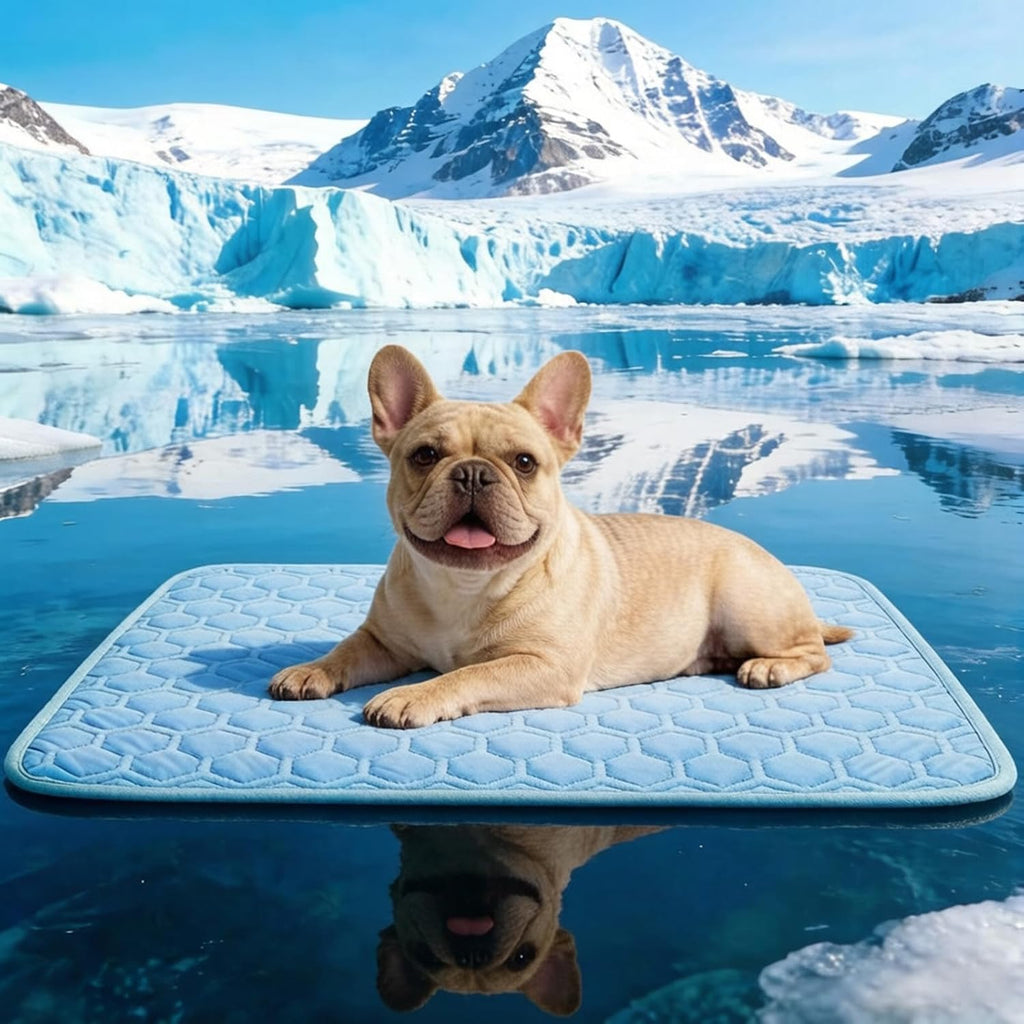 Arc-Chill Cooling Mat for Dogs & Cats, Anti-Slip Washable Cool Pad | Dog Cooling Mat, Q-Max>0.5 Fabric Absorbs Heat Fast, Fits All-Sized Pets, Suitable for Indoor/Outdoor Summer Use