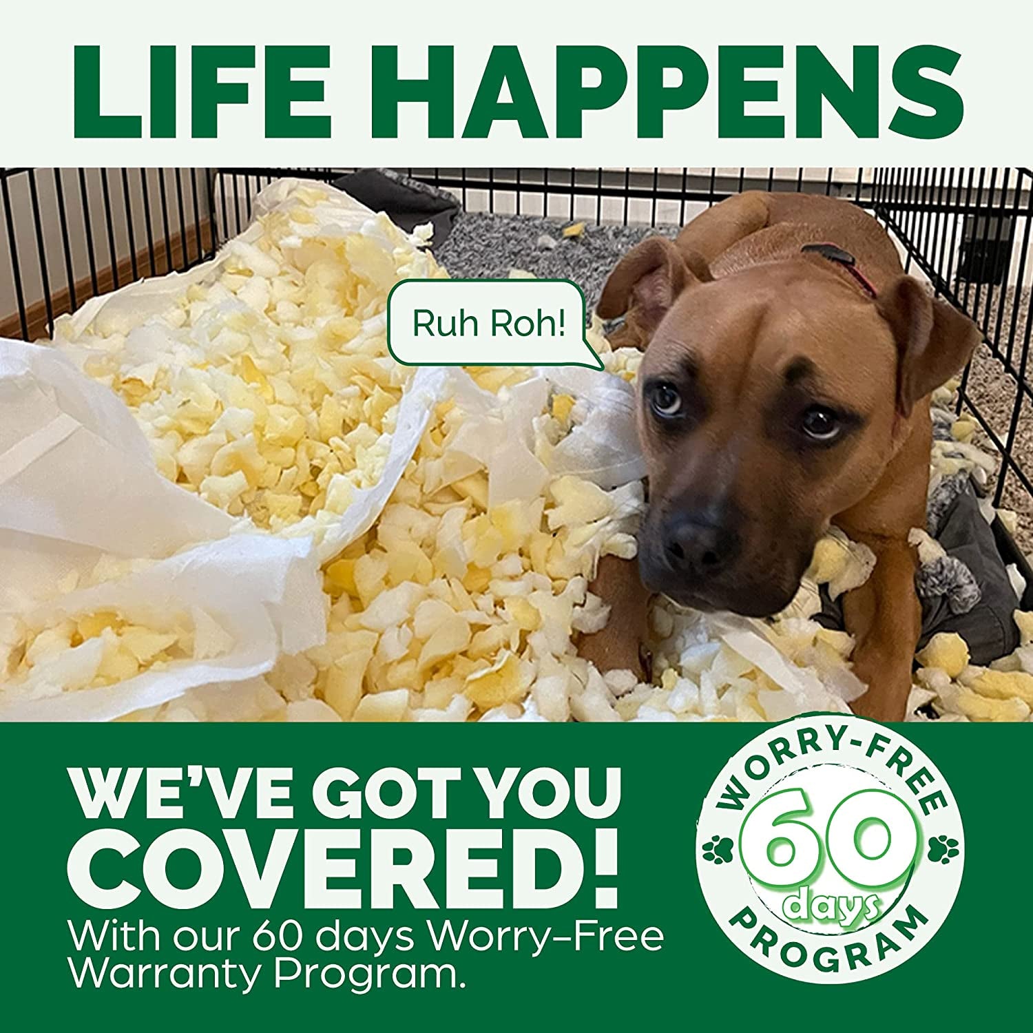 Cooling Gel Dog Bed for Medium/Small Dogs W/ Removable Bolsters & Washable Cover, for Dogs up to 35 Lbs - Plush & Velvet Waves Perfect Comfort Sofa - Celadon Green, Medium