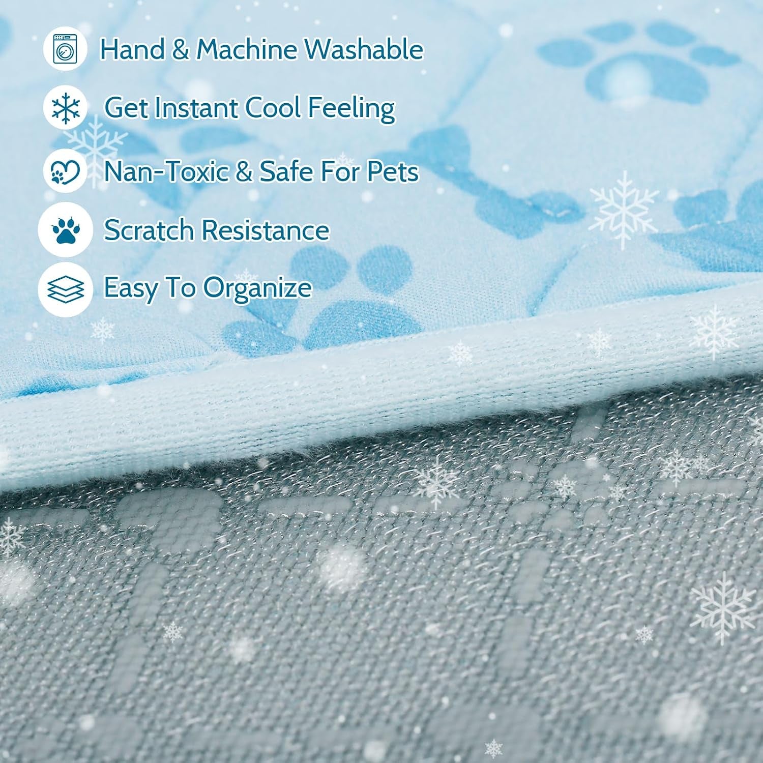 Cooling Mat for Dog Q-Max 0.5 | Lightweight Portable, Ideal for Pet Bed, Crate & Car