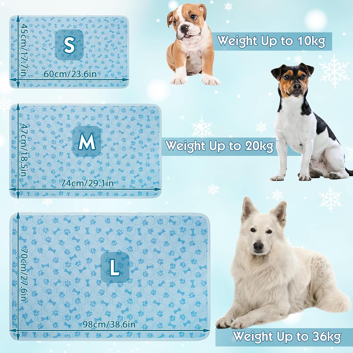 Cooling Mat for Dog Q-Max 0.5 | Lightweight Portable, Ideal for Pet Bed, Crate & Car